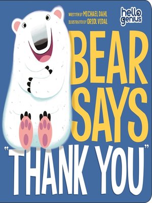 cover image of Bear Says "Thank You"